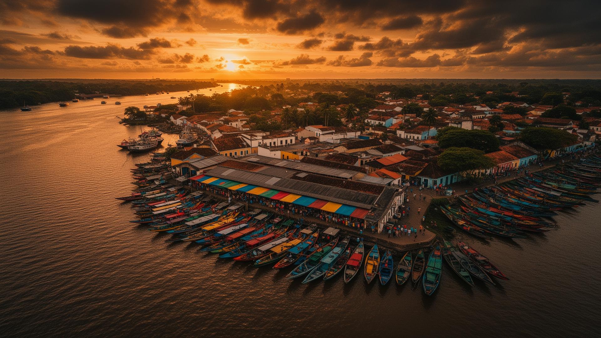 Belém do Pará ao entardecer